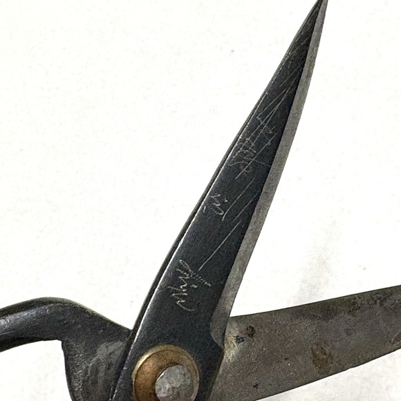 Vintage Japanese Hand Forged Bonsai Scissors Shears Signed Artisan Makers Mark - Picture 4 of 12